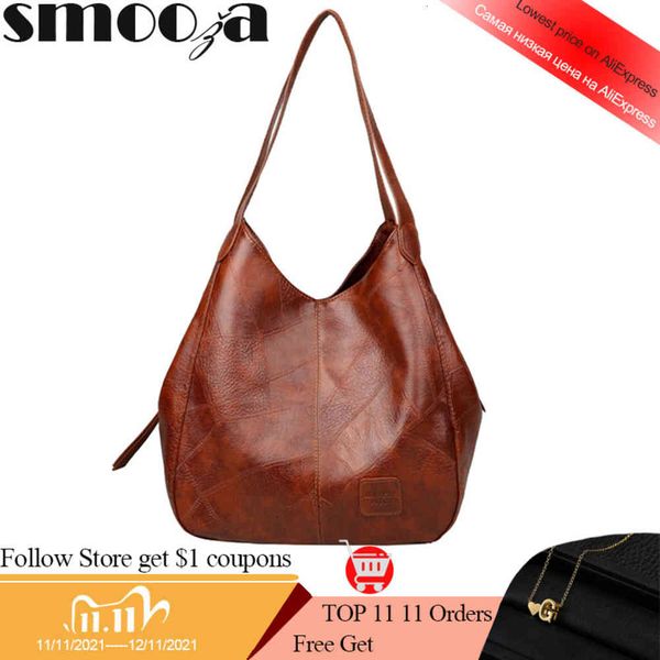 

bag smooza vintage womens hand bags designers luxury handbags women shoulder female handle fashion brand