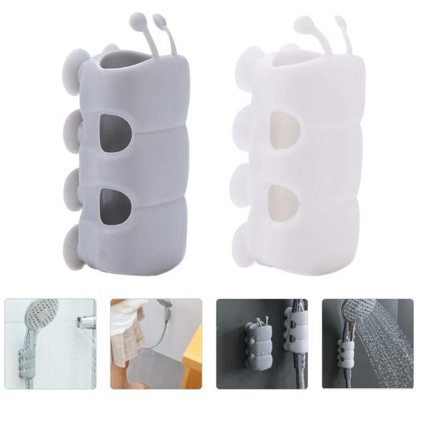 

bath accessory set 10pcs holders bathroom accessories suction cup rack(grey+white)