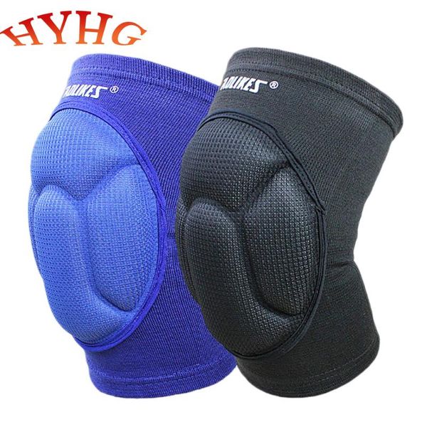 

pieces outdoor knee pads thickened anti-collision sponge breathable sports professional cycling climbing support elbow, Black;gray