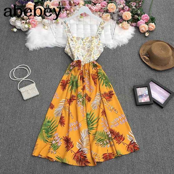 

summer sweet fashion sleeveless off shoulder dress high waist pleated waist floral chiffon strap dress 210715, Black;gray