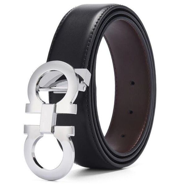 

designers belt mens womens clothing accessories business belts big buckle luxury designer genuine leather waistband with box f002, Black;brown