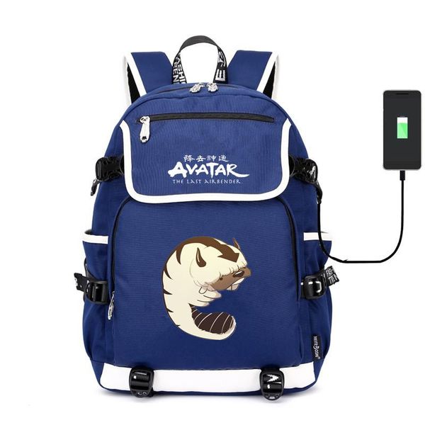 

backpack avatar the last airbender tardis canvas school bag bardoon usb charging laptravel rucksack for teenagers