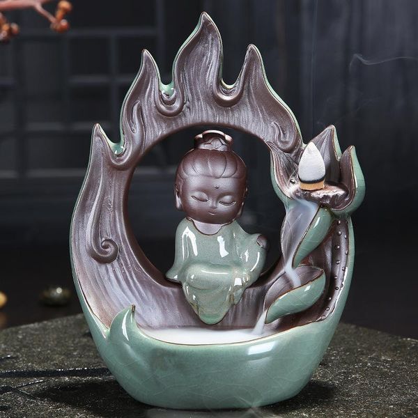 

fragrance lamps waterfall incense burner backflow spiritual decor bedroom smoke fountain mountain river japanese encens household eg50xx