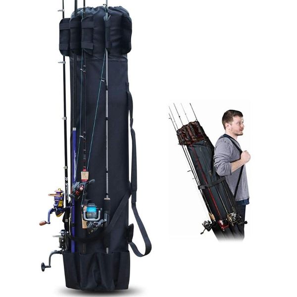 

outdoor bags n0ha fishing rod case carrier canvas reel organizer bag holder travel tackle box storage