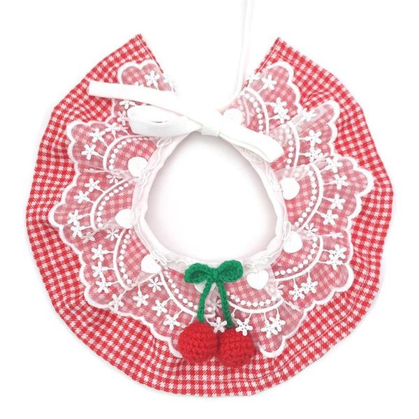 

cat collars & leads pet lace bib dog saliva towel scarf cover large medium and small teddy