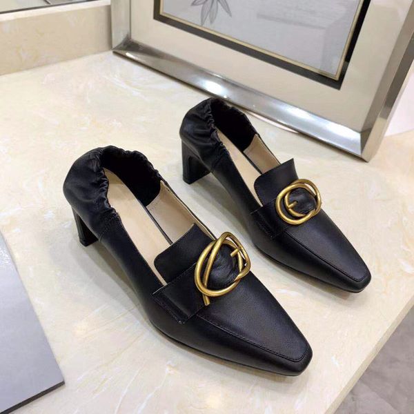 

Ms 2021High quality shoe metal button and the design of bag fold after single shoes, 101