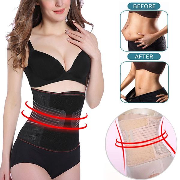 

women's shapers women waist trainer fitness belt body shaper trimmer corset cincher workout slim shapewear, Black;white
