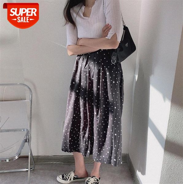 

small and polka dot skirt korean chiffon women #i309, Black