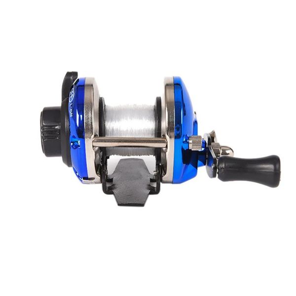 

baitcasting reels mini metal bait casting spinning boat ice fishing reel fish water wheel baitcast roller coil with 50m wire supplies