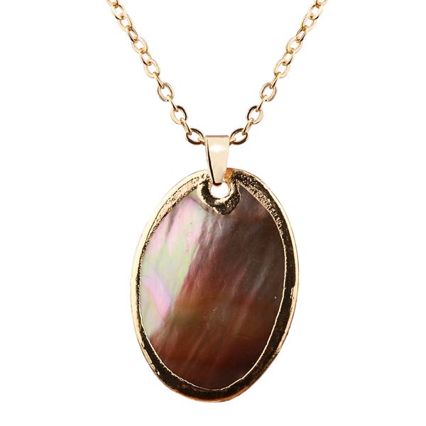 

brown shell necklace fashion necklace women jewelry, Silver
