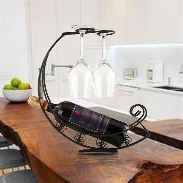 

tablewine racks metal antique black/bronze bottle champagne storage holder rack bar stand bracket display decor
