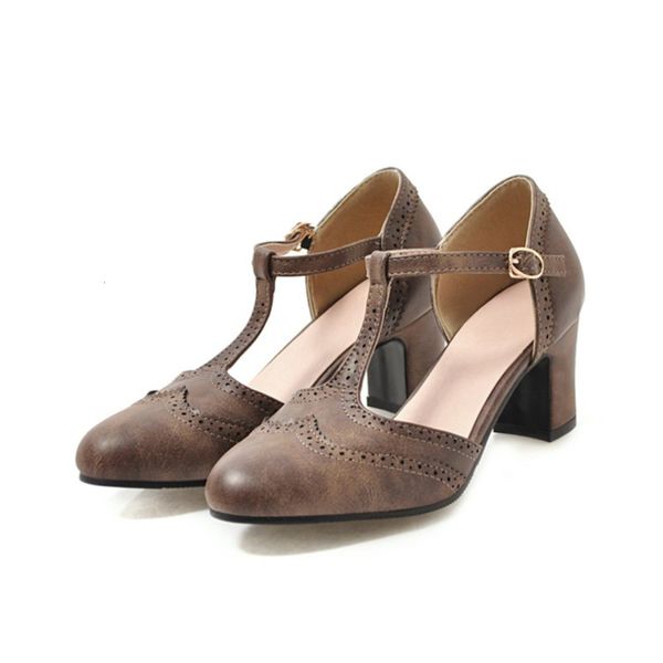 

t-shaped platform hollow sandals women's style large sho student high heels, Black