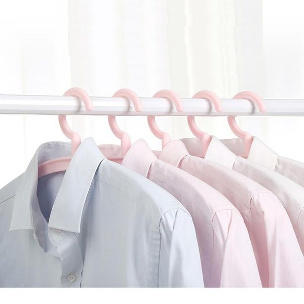 

hangers & racks 5pcs/lot 41cm plastic clothes rack multi-function shirt hanging