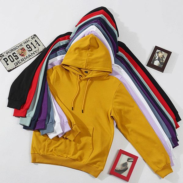 

men's diy shift cloth 2021 autumn and winter printing long sve hooded pullover coat, Black