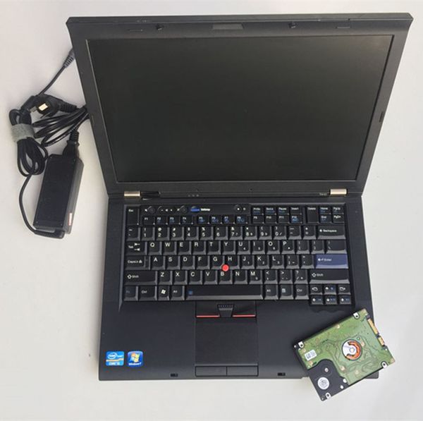 Laptop de diagnóstico automático T410 I5 4G com bateria para MB Star C4 C5 e para BMW ICOM A2 A3 Next