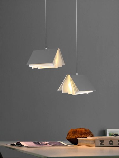 

nordic bedroom book pendant lamps room bedside study bookstore restaurant cafe hanging lamp modern home decorative light