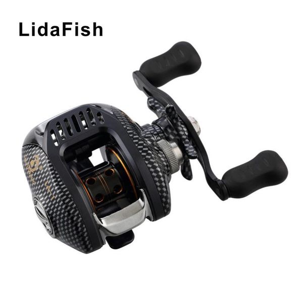 

lidafish brand la luya water drop wheel brake force 5.5 kg metal two-color wire cup 6.3:1 speed ratio fishing reel baitcasting reels