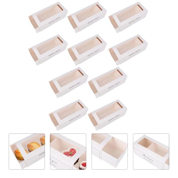 

set 20pcs baking cake boxes practical durian dessert packing (white) gift wrap