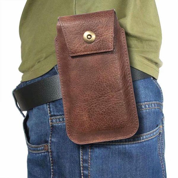 

cell phone pouches genuine leather case pouch for 12 pro max bag