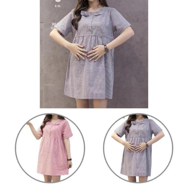 

maternity dresses charming dress comfortable lightweight solid color women clothes, White
