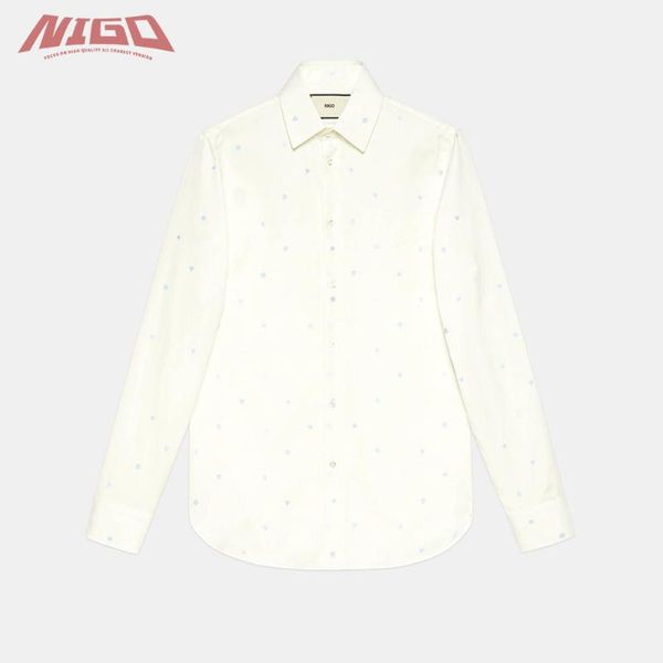 

women's wool & blends nigo ms 21ss symbol pattern shirt #nigo55615, Black