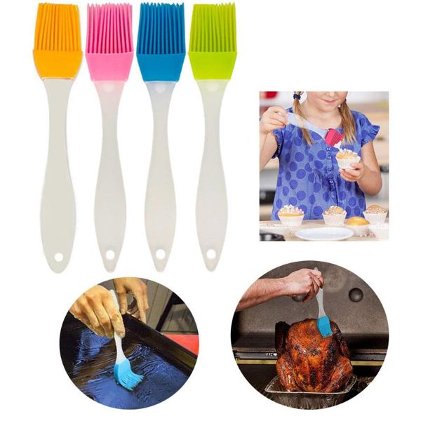 

tools & accessories 1pc pastry basting brushes set silicone heat resistant home kitchen outdoor cooking bbq grill baking brush