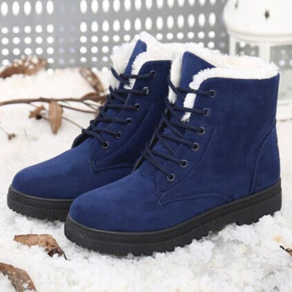

boots 2021 fashion heels winter snow ankle women shoes plus size ladies1, Black