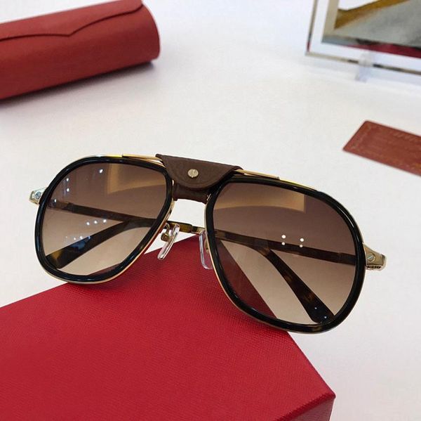 

sunglasses leather buckle metal oval gradient color women's glasses ct0241s gold fashion men's, White;black