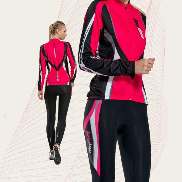 

racing sets autumn winter women's cycling jersey size ask customer service road bike jacket women clothes bc5qx, Black;blue