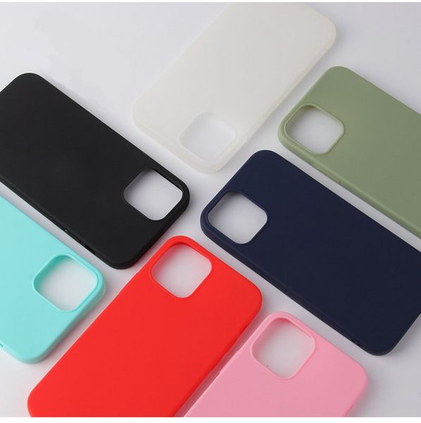 

soft tpu cellphone protective cases for iphone 13 12 mini / pro /max 11 xr xs mobile phone cover anti-drop shockproof case dhl free