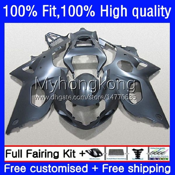 Matte Black Motorcycle Bodycle para Suzuki GSXR 1000CC 1000 CC 2000 2001 2002 Corpo 24no.81 GSXR-1000 GSX-R1000 00-02 GSXR1000 K2 00 01 02 Fairing de Molde de Injeção OEM