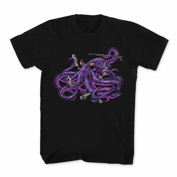 

men's t-shirts funny deep sea devil ocs printed t-shirt. summer cotton short sleeve o-neck t shirt s-3xl, White;black