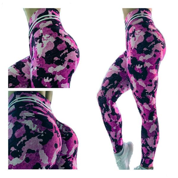 

women's leggings fashion women purple abstract gradient print trousers fitness legging push up leggins workout ankle pants, Black