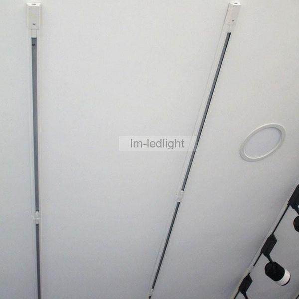 

1.5 meter led track rail white black universal 2 wire aluminum for spot lighting 15pcs/lot lights