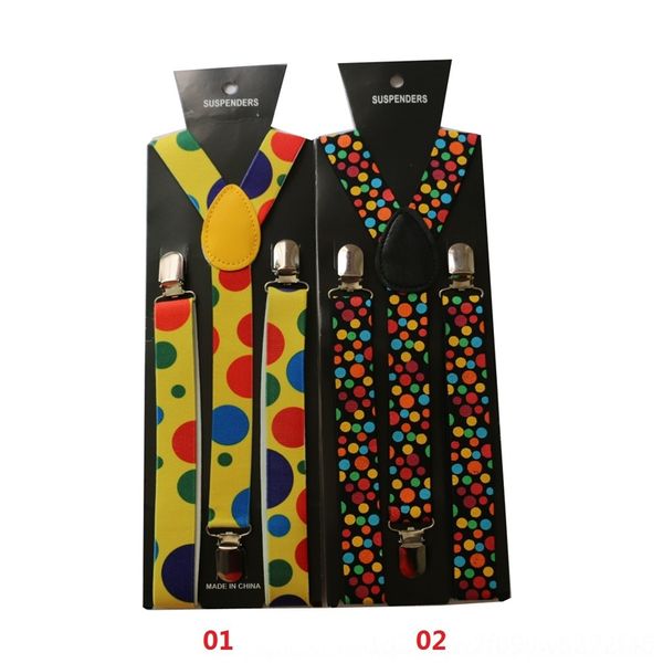 

nfKj fashionable elastic versatile and wo color suspenders dot sling slingprinting 2.5cm wide suspender fashionable elastic versatile men's, Black;white