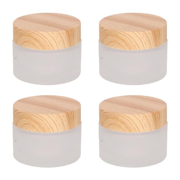 

storage bottles & jars 4pcs 30g glass cream refillable makeup empty sample