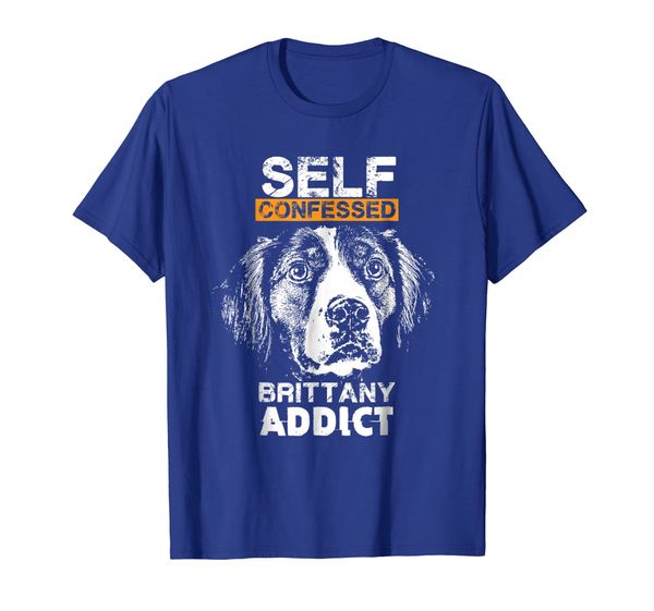 

funny brittany spaniel addicts shirt, White;black