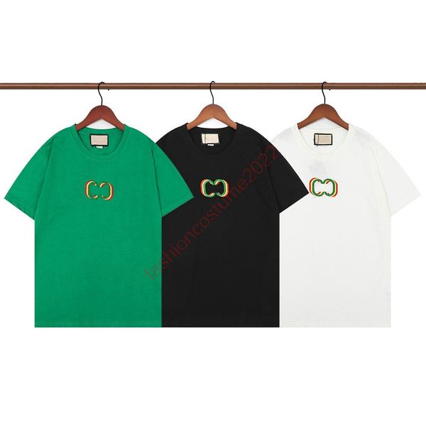 

mens designer t shirt summer oversize t-shirt with interlocking g streetwear short sleeve men women hip hop tee shirt hommem-xxl, White;black