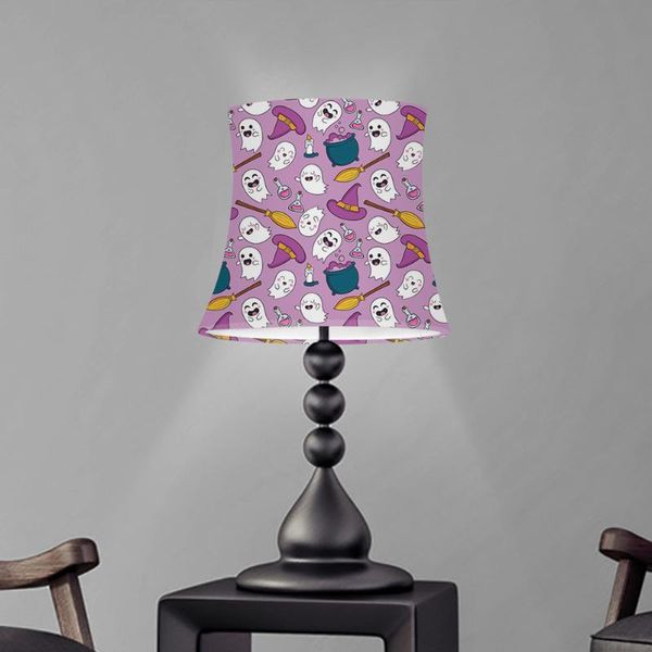 

lamp covers & shades cute cartoon halloween ghost pattern pink table shade dust proof cover washable screen bedroom lampshade abajur