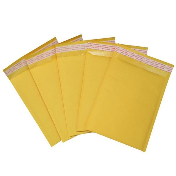 

pc 22 x 25cm kraft paper bubble envelope bag mail filled with gift wrap