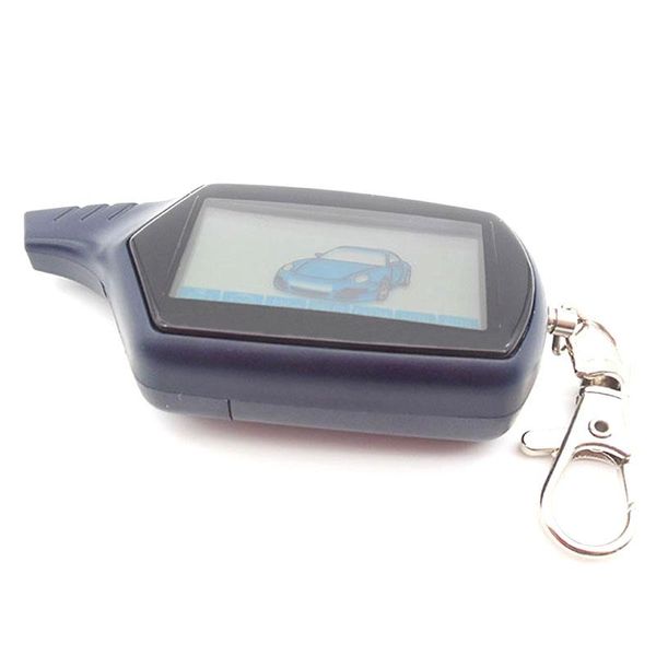 

keychain b9 car remote for starline lcd two way alarm system/fm transmitter anti-lost