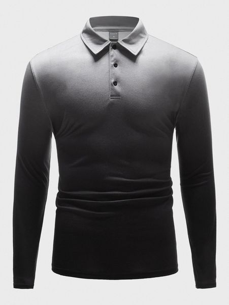 

men ombre polo shirt v0bu#, White;black