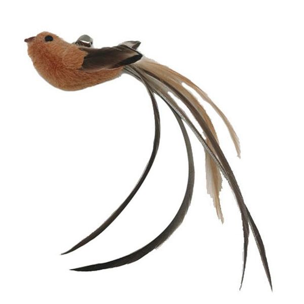 

cat toys 1pc cute replacement toy interactive faux bird wand refill teaser pet accessories supplies