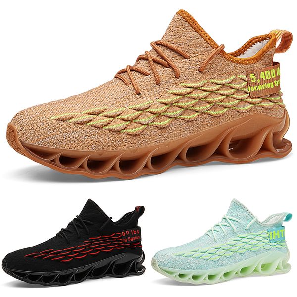 

brand8 sale light green yellow gold black red gray cushion young men boy running shoes low cut designer trainers sports sneaker