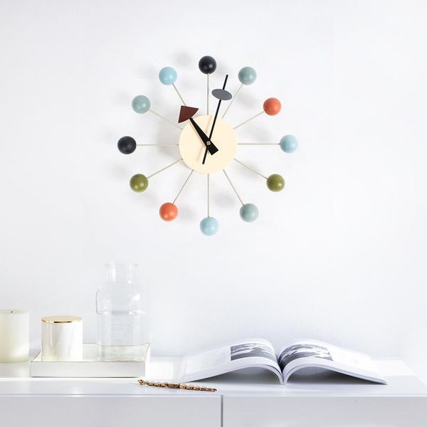 

wall clocks fashion clock designer beautiful modern luxury house decorative diy wood balls rain candy easy