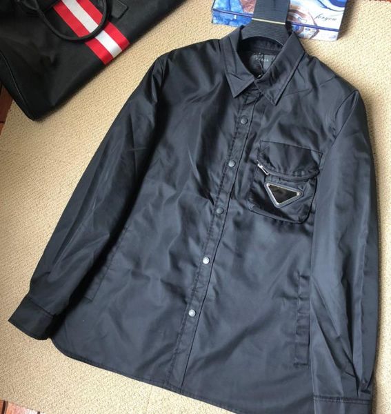 

men's black shirt designer print business shirts long sleeves vintage luxuryjacket outwear, White;black