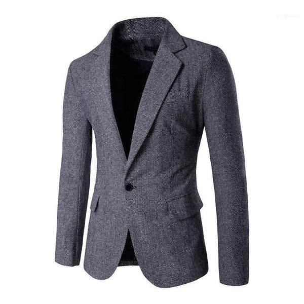 Abiti da uomo Blazer Uomo all'ingrosso- 2022 Uomo Slim Fit Taglia M-XXL Moda Uomo Singolo Bottone Disegni E Giacca Casual 92