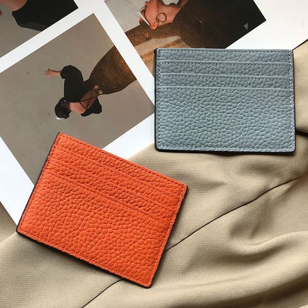 

wallet card bag woman one piece exquisite high-grade 2021 leather small slim cute mini net red simple and portable, Red;black