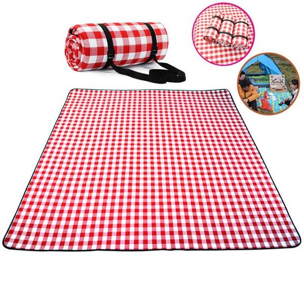 

outdoor pads thicken pad breathable soft blanket for camping beach plaid picnic mat