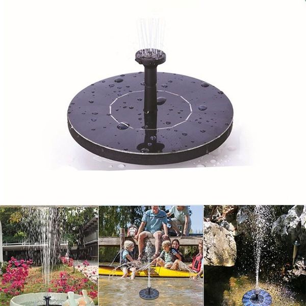 

mini solar fountain water garden pool pond outdoor panel floating fountains decoration decorations